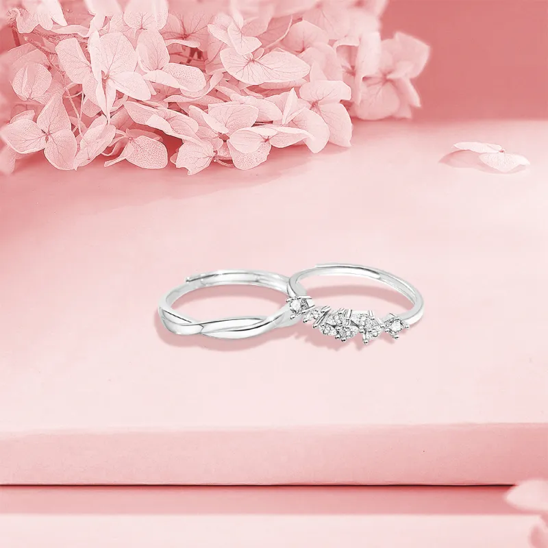 BLANK IN BLANK Sterling Silver Rings Unisex Girlfriend's Birthday-4