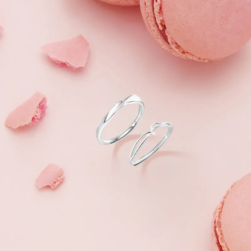 BLANK IN BLANK Sterling Silver Rings Unisex-3