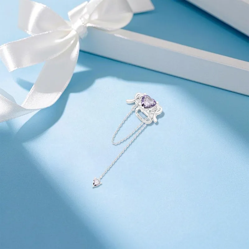 BLANK IN BLANK Zircon Clip-On Earrings Women's-6