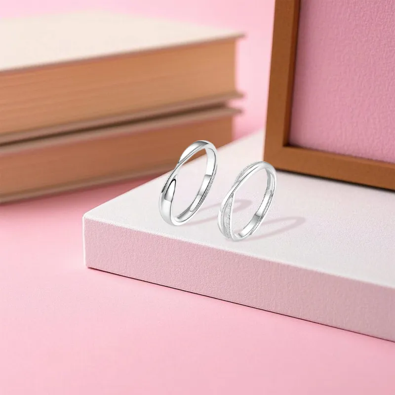 BLANK IN BLANK Sterling Silver Rings Unisex-3