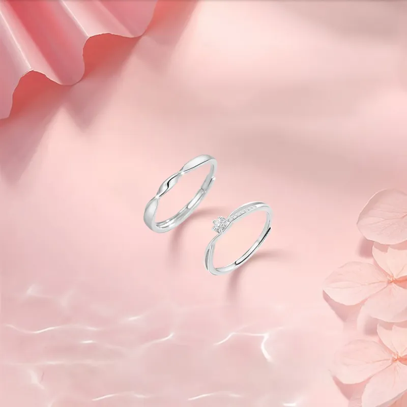 BLANK IN BLANK Sterling Silver Rings Unisex-3