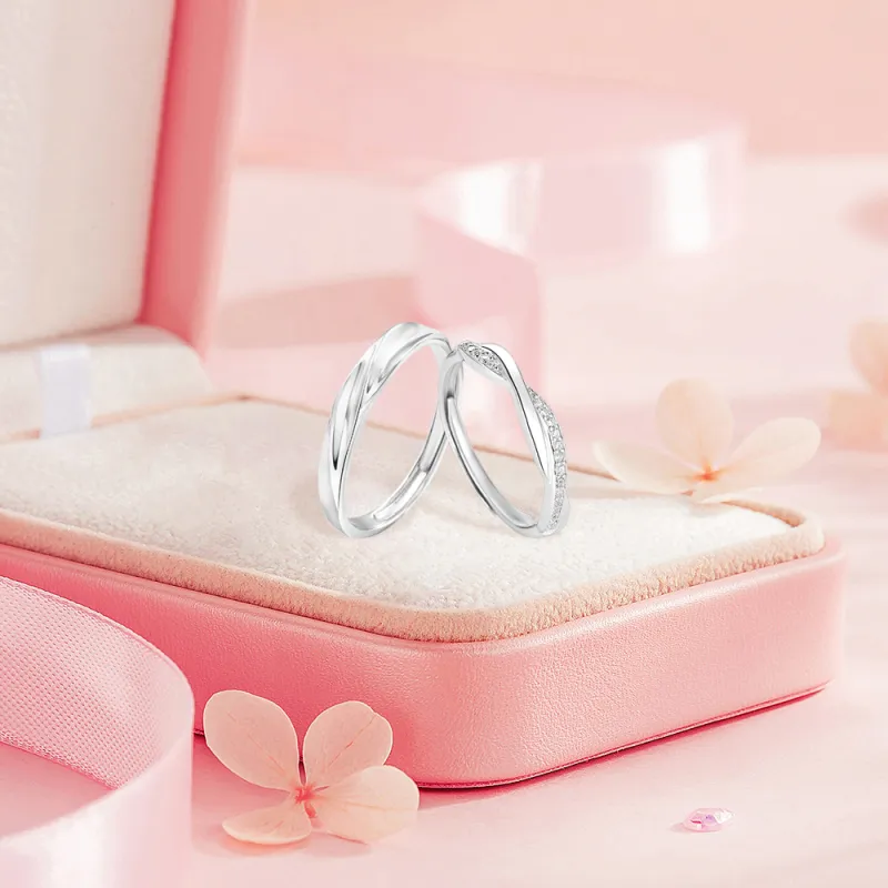 BLANK IN BLANK Sterling Silver Rings Unisex-2