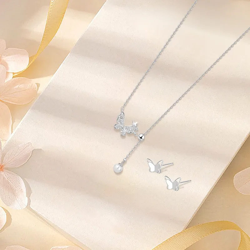 BLANK IN BLANK Sterling Silver Necklaces Women's Bestie Couple Birthday Gift Girl-1