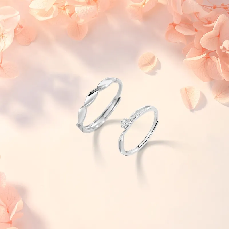 BLANK IN BLANK Sterling Silver Rings Unisex-3