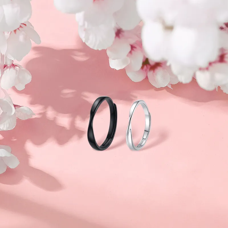 BLANK IN BLANK S925 Silver Rings Unisex Girlfriend Birthday Confession Box-3