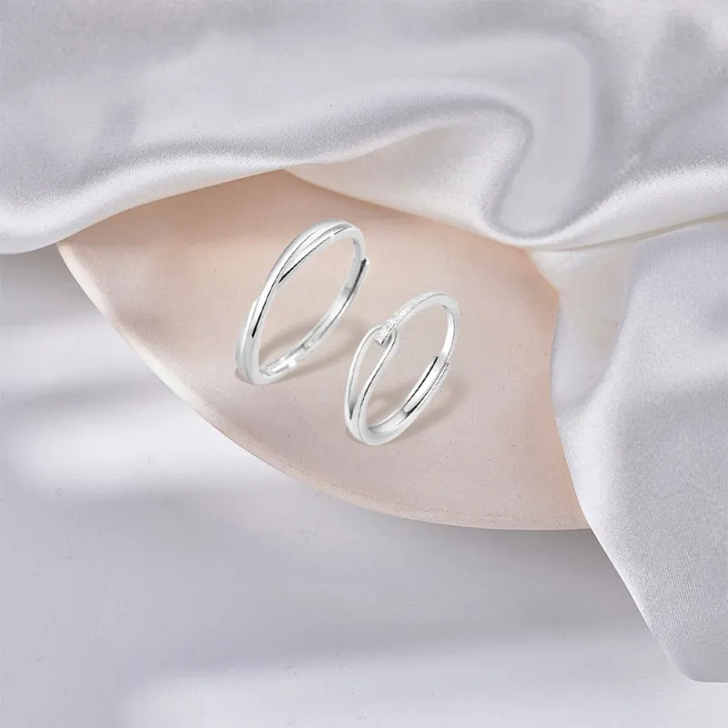 BLANK IN BLANK Sterling Silver Rings Unisex-3