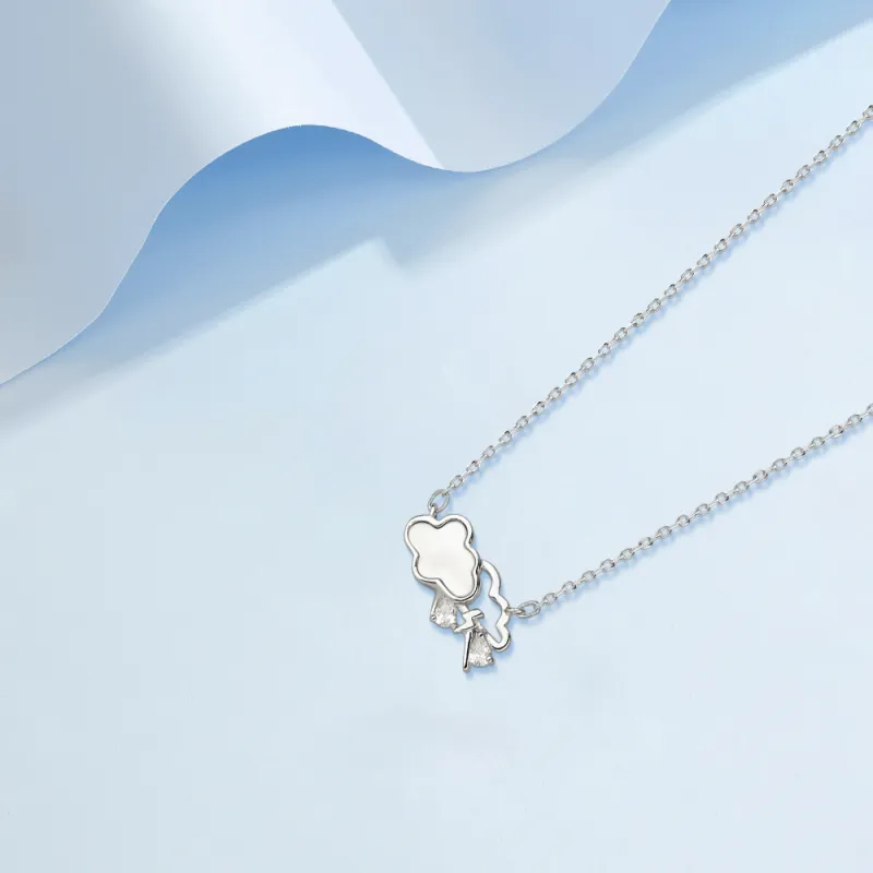 Kelanxi Sterling Silver Necklaces Women's-4