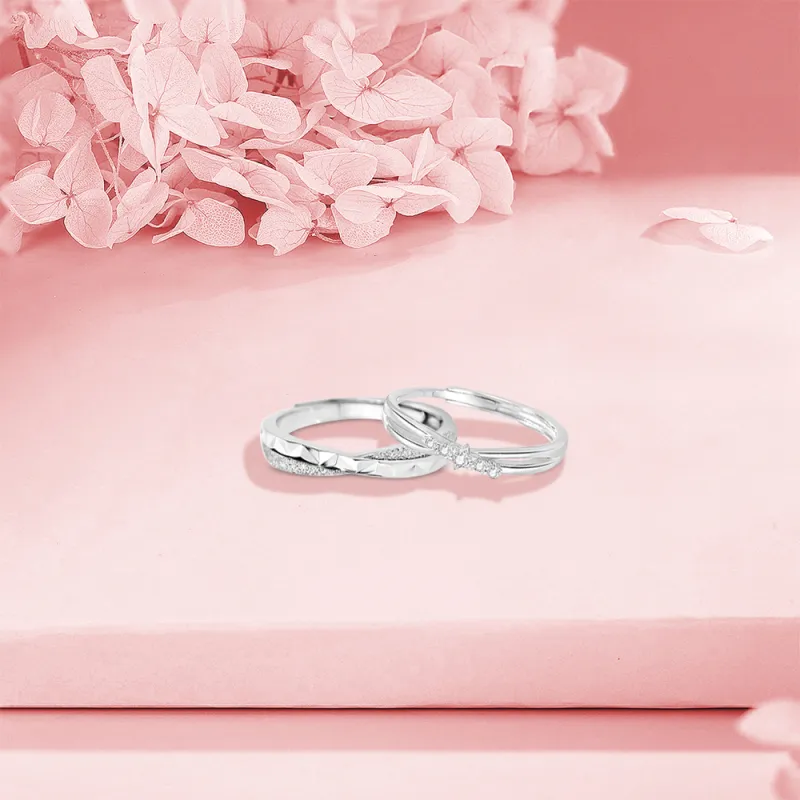 BLANK IN BLANK Sterling Silver Rings Unisex-4