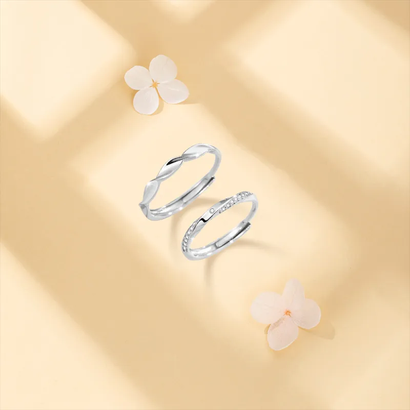 BLANK IN BLANK Sterling Silver Rings Unisex-3