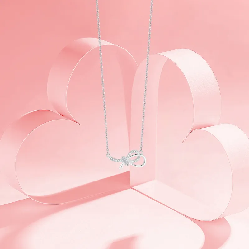 BLANK IN BLANK Sterling Silver Necklaces Women's Bestie Girlfriend Couple Birthday Gift Girl-2