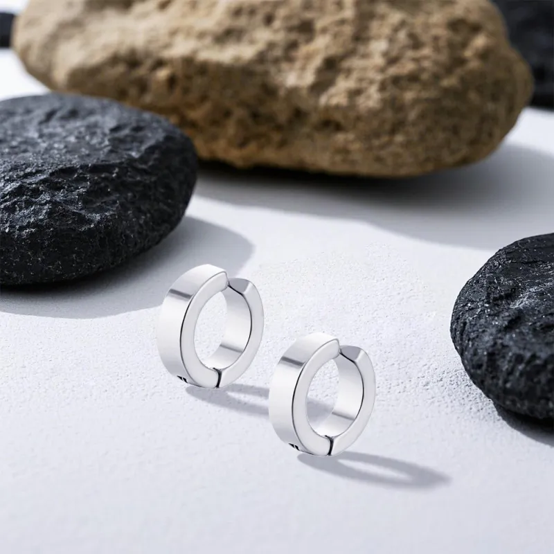 BLANK IN BLANK Stainless Steel Clip On Earrings Unisex-4
