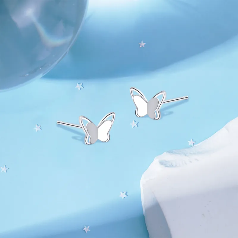 BLANK IN BLANK Sterling Silver Stud Earrings Women's Birthday Box-8