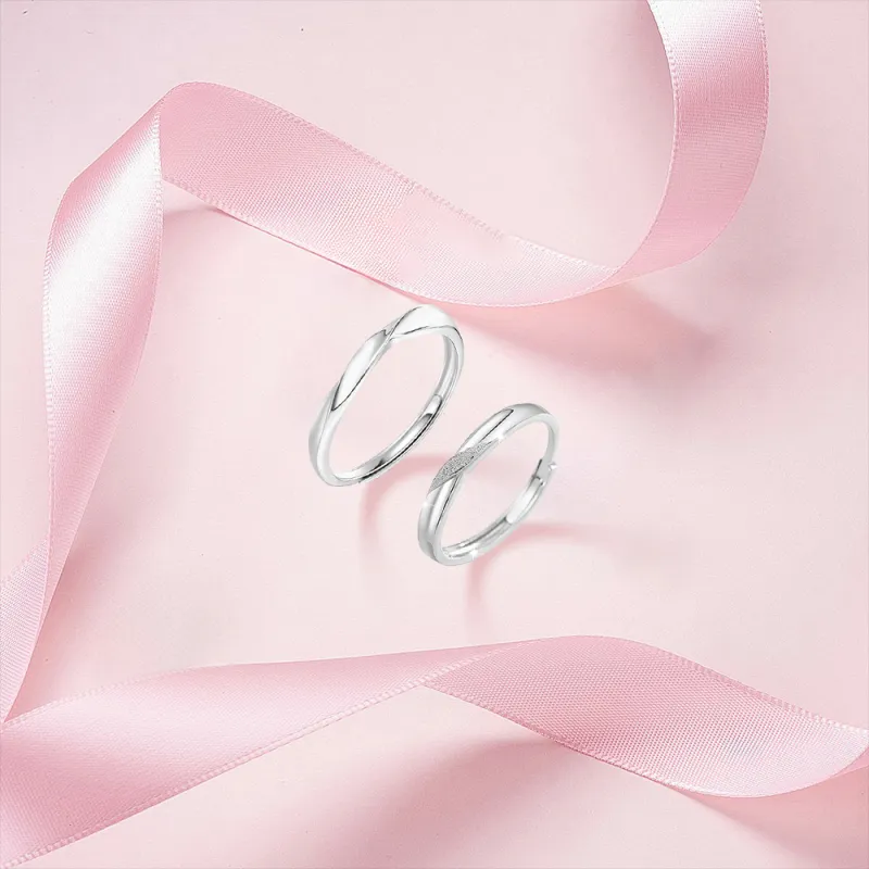 BLANK IN BLANK Sterling Silver Rings Unisex-3
