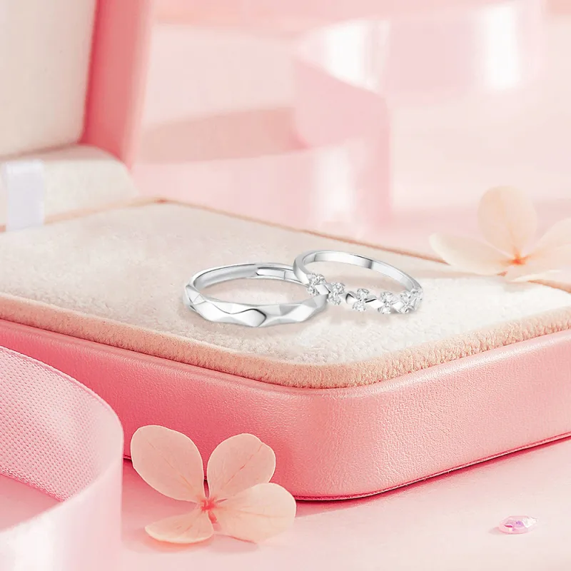 BLANK IN BLANK Sterling Silver Rings Unisex Girlfriend's Birthday-2