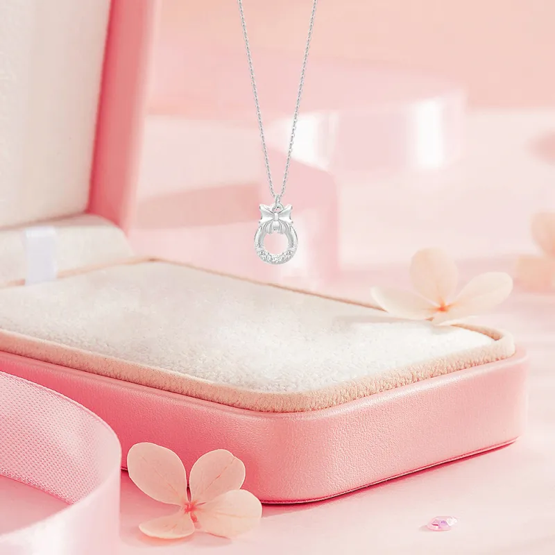BLANK IN BLANK Sterling Silver Necklaces Women's Anniversary Birthday Box-3
