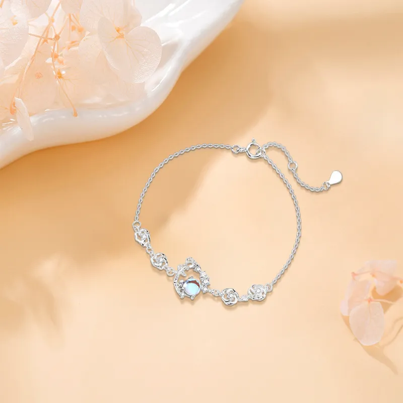 BLANK IN BLANK Sterling Silver Bracelets Women's Couple Girlfriend Birthday And BFF Gift Box-3