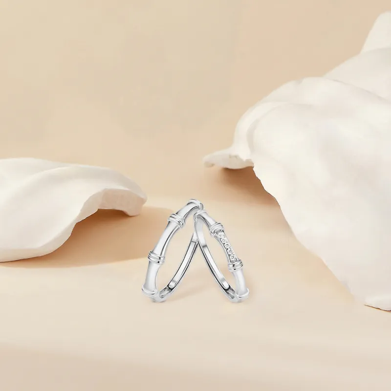 BLANK IN BLANK Sterling Silver Rings Unisex Anniversary Birthday Box-2
