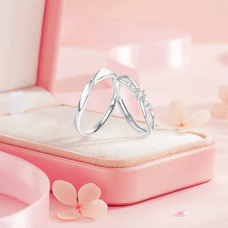 BLANK IN BLANK S999 Fine Silver Rings Unisex-4