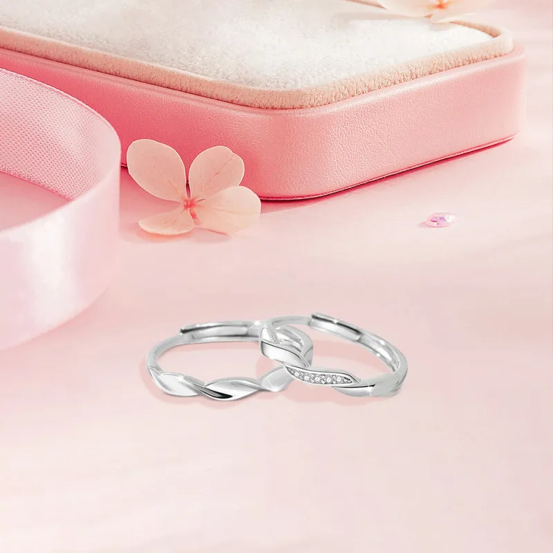 BLANK IN BLANK Sterling Silver Rings Unisex-4