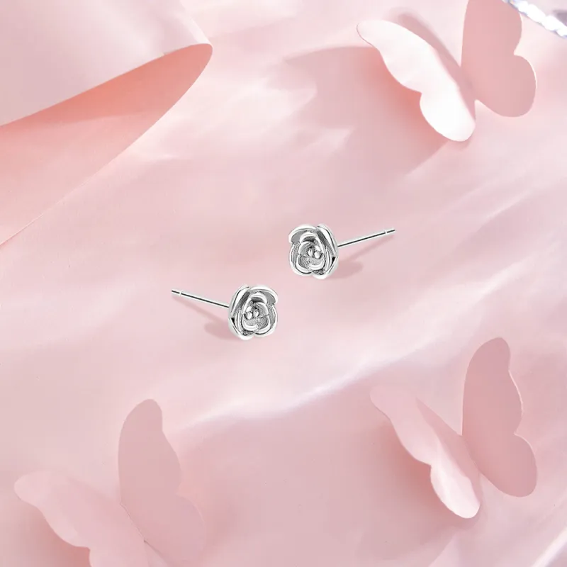BLANK IN BLANK Sterling Silver Stud Earrings Women's Anniversary Birthday Present Box-5