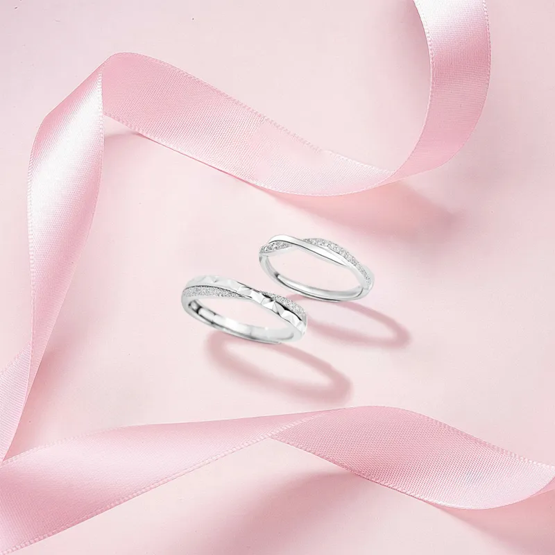 BLANK IN BLANK Sterling Silver Rings Unisex-2