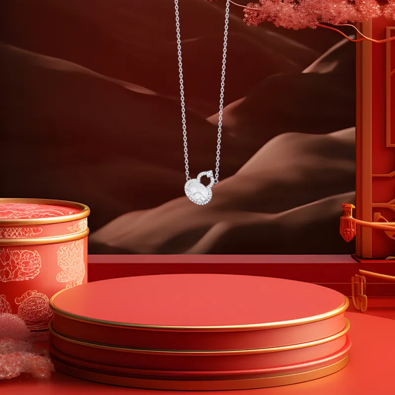 BLANK IN BLANK Zircon Necklaces Women's Bestie Girlfriend Couple Birthday Girl-1