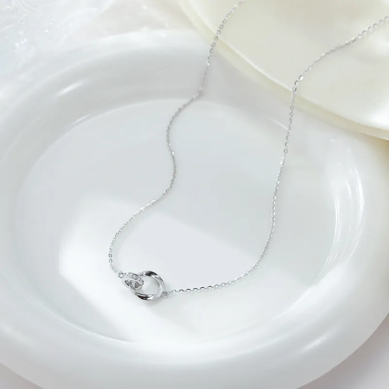 Jingleo Sterling Silver Necklaces Women's-4
