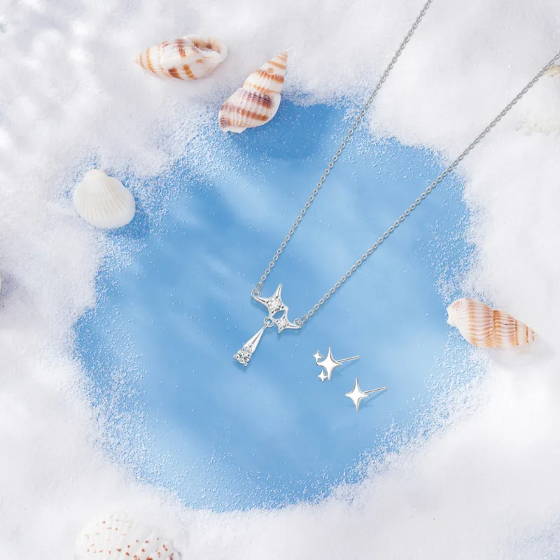 BLANK IN BLANK Sterling Silver Necklaces Women's Bestie Girlfriend Couple Birthday Gift Girl-2