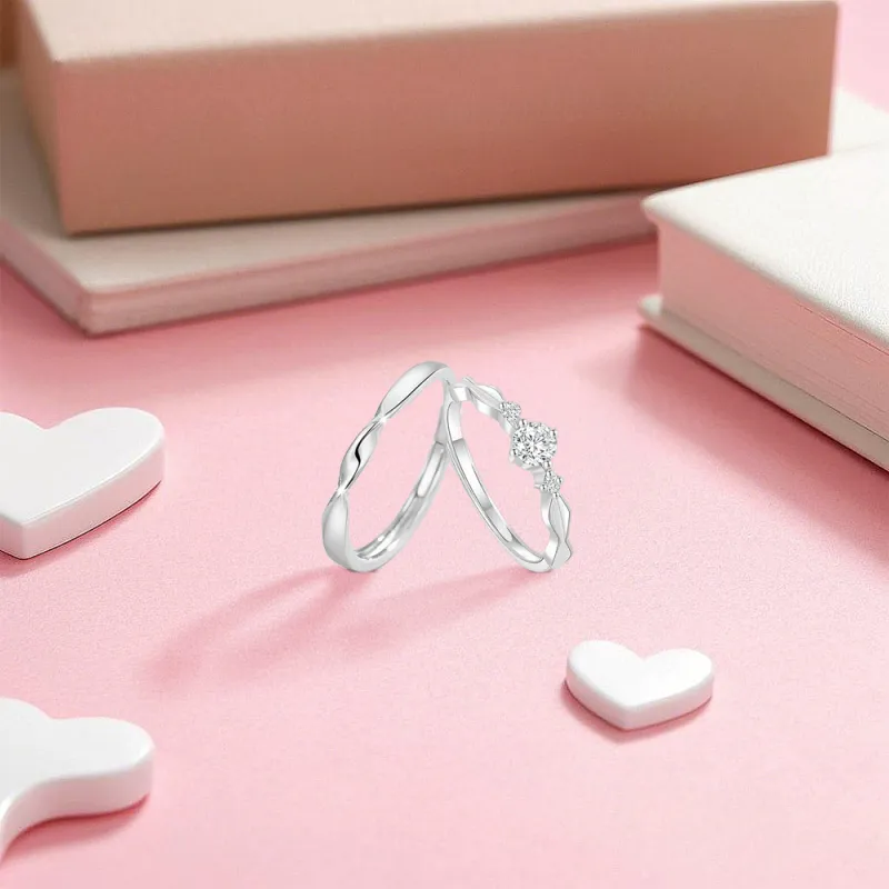 BLANK IN BLANK Sterling Silver Rings Unisex-2