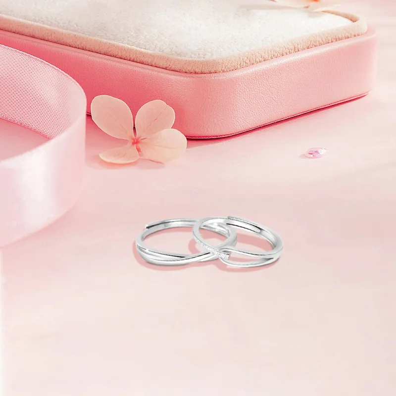 BLANK IN BLANK Sterling Silver Rings Unisex-4