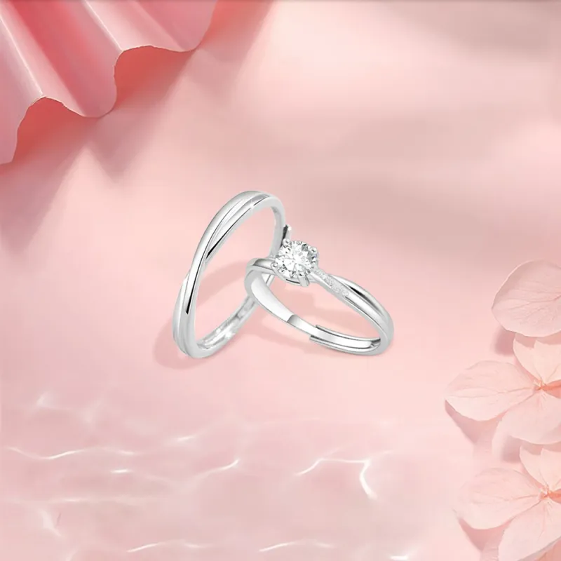 BLANK IN BLANK Sterling Silver Rings Unisex-3