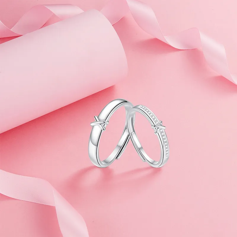 BLANK IN BLANK Sterling Silver Rings Unisex Birthday Anniversary Box-4