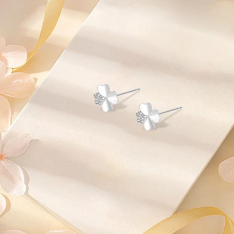 BLANK IN BLANK Sterling Silver Stud Earrings Women's Couple Girlfriend Bestie Girl Birthday Gift-5