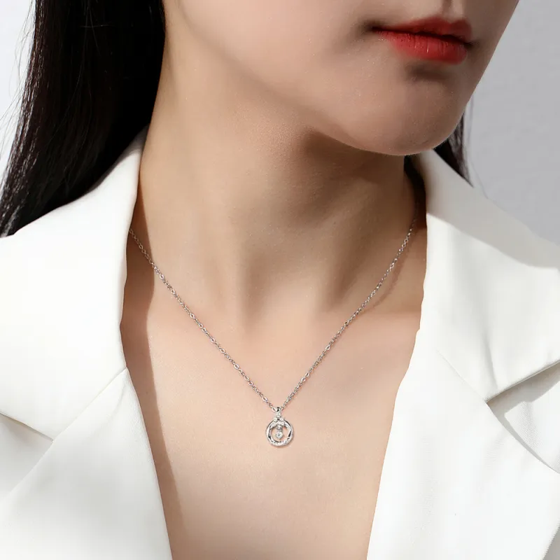 BLANK IN BLANK Zircon Necklaces Women's Anniversary Birthday Bestie Gift Girl-2
