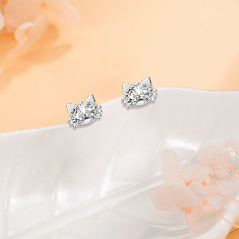 BLANK IN BLANK Sterling Silver Stud Earrings Women's Box For Bestie Couple Women's Birthday-2