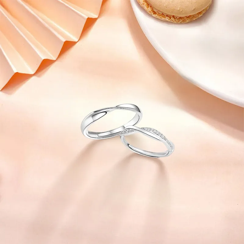BLANK IN BLANK Sterling Silver Rings Unisex Girlfriend's Birthday-3