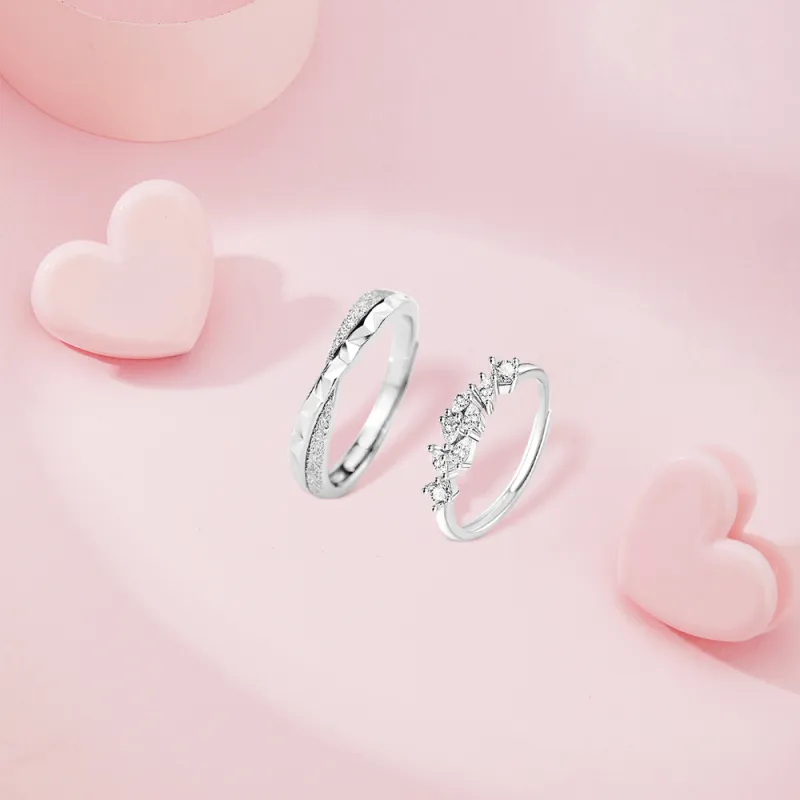 BLANK IN BLANK Sterling Silver Rings Unisex-2