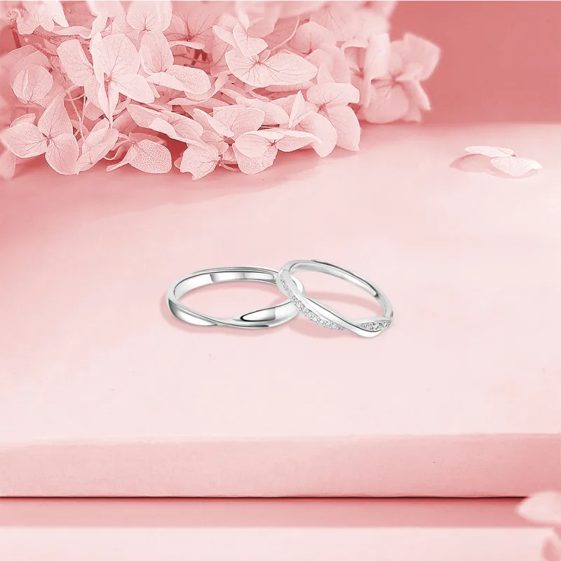 BLANK IN BLANK Sterling Silver Rings Unisex Girlfriend's Birthday-4