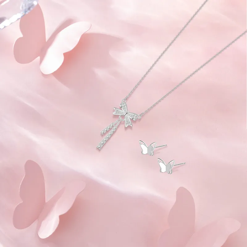 BLANK IN BLANK Sterling Silver Necklaces Women's Bestie Couple Birthday Gift Girl-1