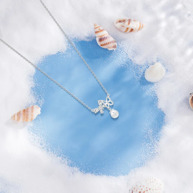 BLANK IN BLANK Sterling Silver Necklaces Women's Bestie Girlfriend Couple Birthday Gift Girl-2