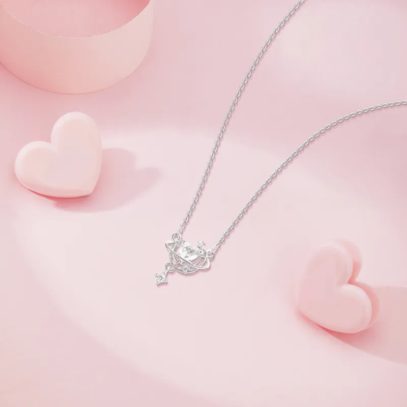 BLANK IN BLANK Sterling Silver Necklaces Women's Bestie Girlfriend Couple Birthday Gift Girl-2