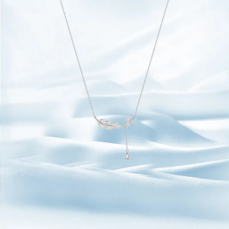 BLANK IN BLANK Zircon Necklaces Women's Bestie Couple Birthday Gift Girl Box-1