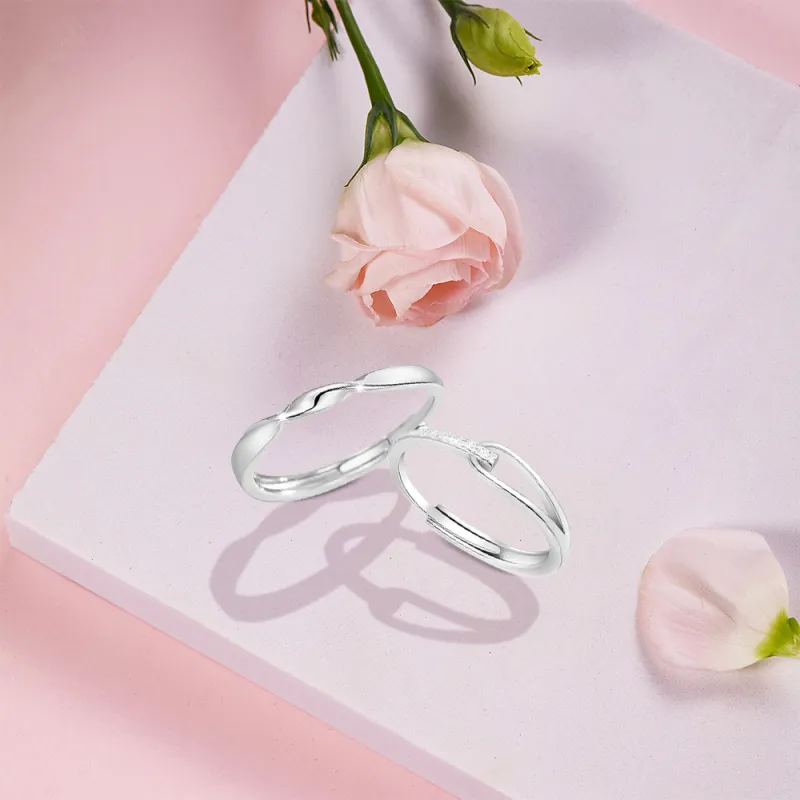 BLANK IN BLANK Sterling Silver Rings Unisex-2
