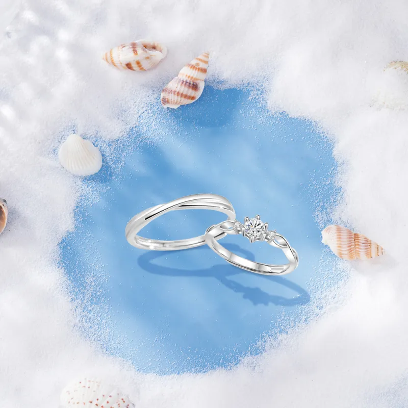 BLANK IN BLANK Sterling Silver Rings Unisex Date Snake Year Ornament Box-4