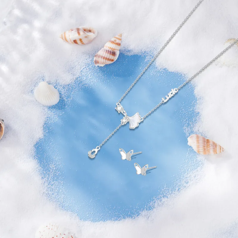 BLANK IN BLANK Zircon Necklaces Women's Bestie Girlfriend Couple Birthday Girl-4