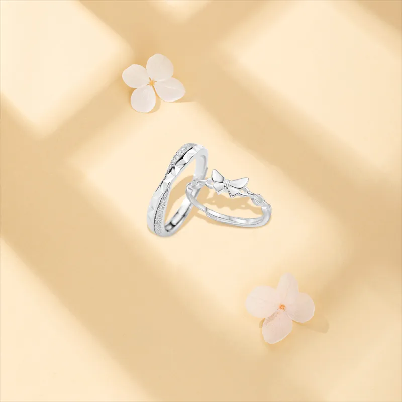 BLANK IN BLANK Sterling Silver Rings Unisex-3