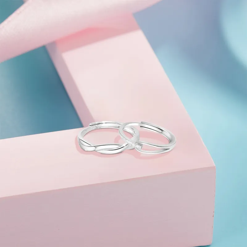 BLANK IN BLANK Sterling Silver Rings Unisex-4