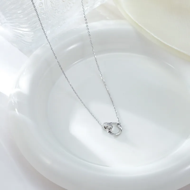 Jingleo Sterling Silver Necklaces Women's-5