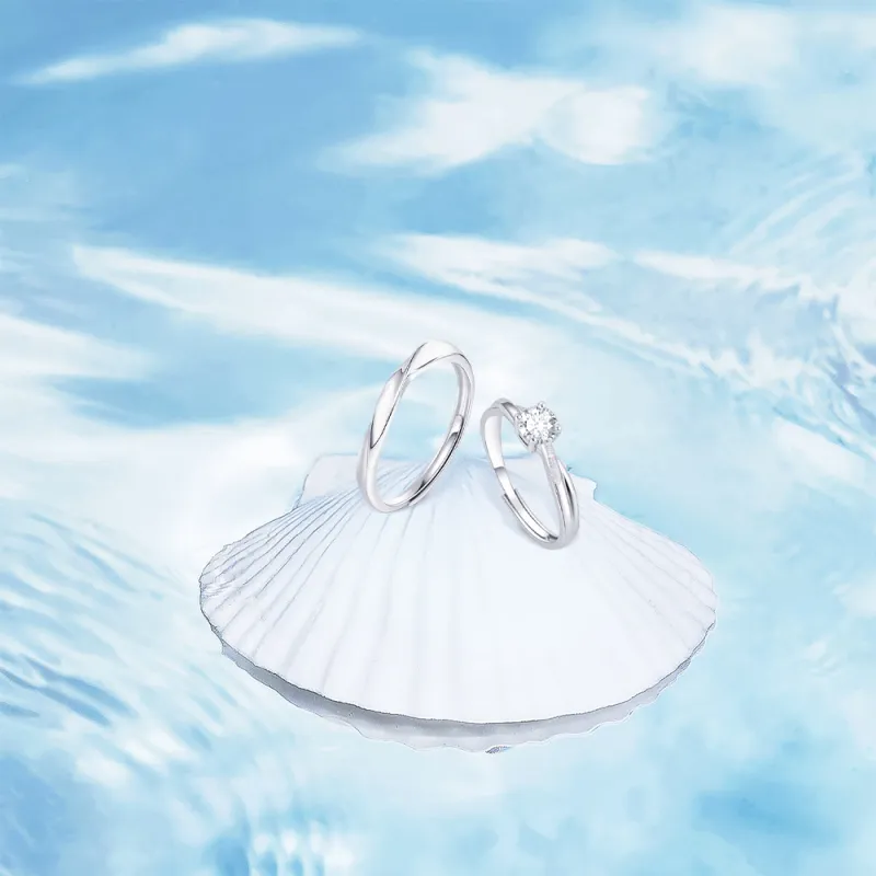 BLANK IN BLANK Sterling Silver Rings Unisex-2
