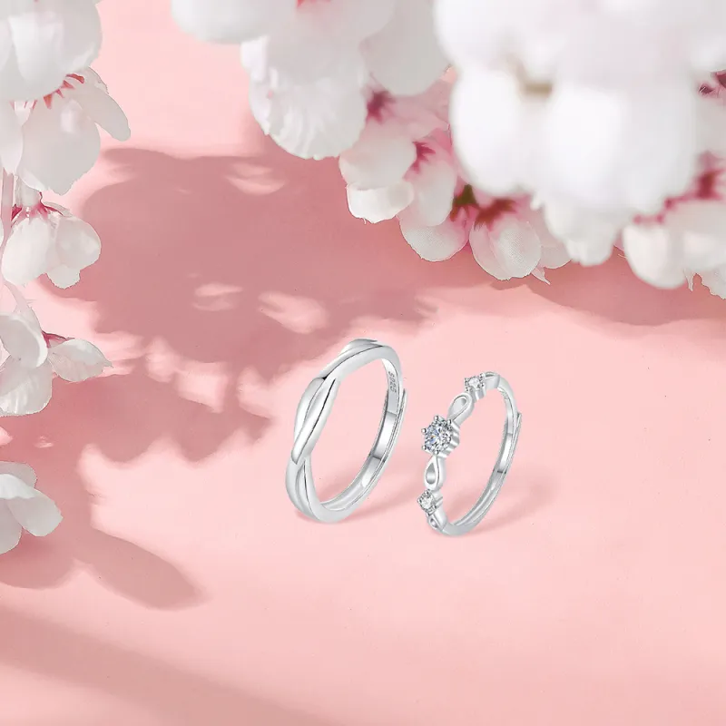BLANK IN BLANK Zircon Rings Unisex Girlfriend Birthday Confession Box-2